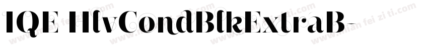 IQE HlvCondBlkExtraB字体转换